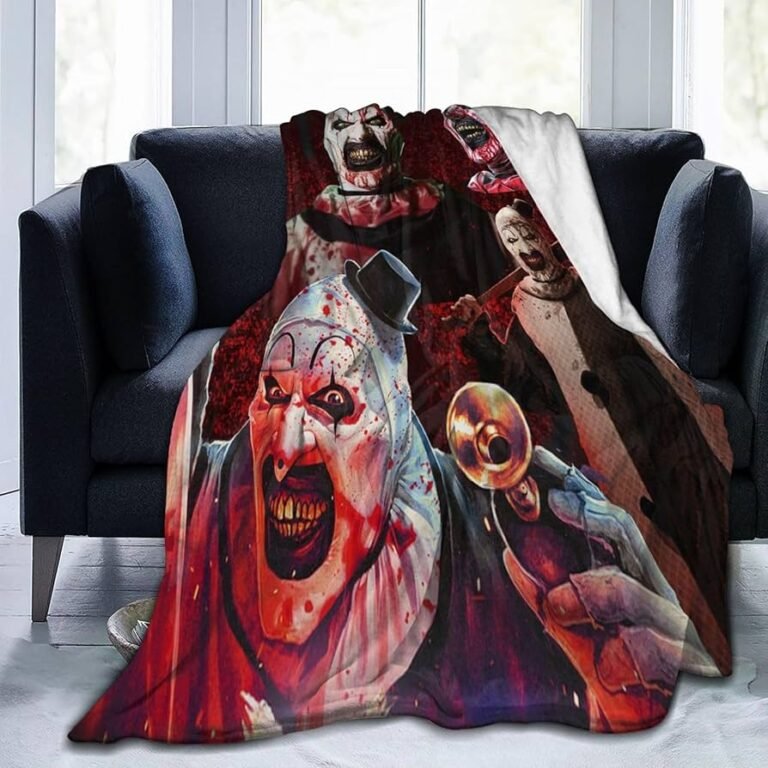 Terrifier Themed Throw Blanket - Horror Movie Comfort Collection