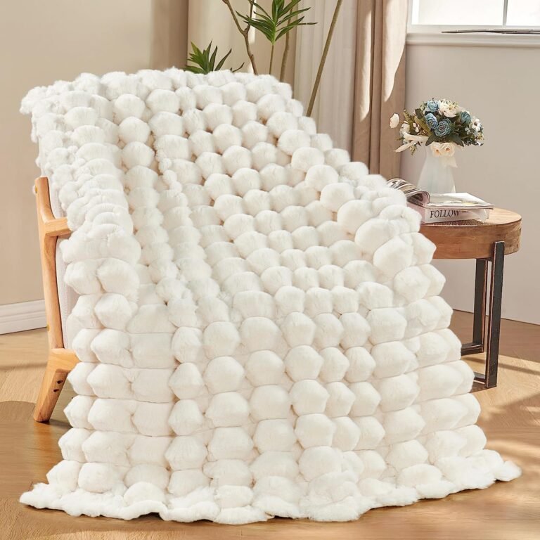 Textured Bubble Throw Blanket - Ultimate Comfort and Style