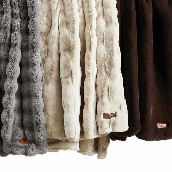 Frye Luxe Faux Fur Throw Blanket