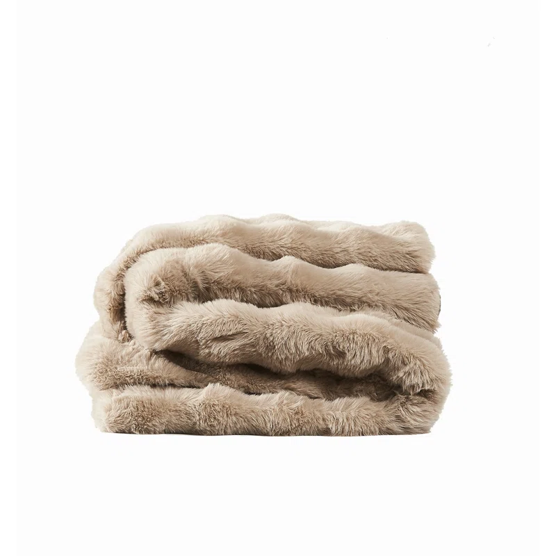 Frye Premium Faux Fur Throw Blanket